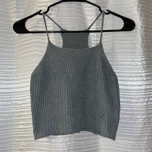 Grey crop top